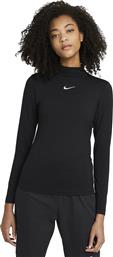 Nike Παιδική Ισοθερμική Μπλούζα για Κορίτσι Μαύρη Sportswear Swoosh από το Cosmos Sport