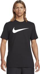 Nike Sportwear Icon Swoosh Ανδρικό T-shirt Μαύρο με Λογότυπο από το Cosmos Sport