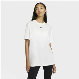 Nike Swoosh Αθλητικό Oversized Γυναικείο T-shirt Λευκό
