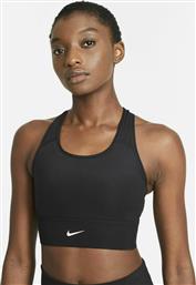 Nike Dri-Fit Swoosh Γυναικείο Αθλητικό Μπουστάκι Μαύρο από το Cosmos Sport