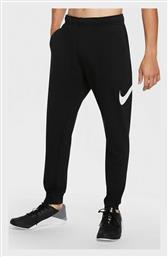 Nike Tapered Παντελόνι Φόρμας Dri-Fit με Λάστιχο Μαύρο