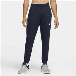 Nike Tapered Training Παντελόνι Φόρμας Dri-Fit με Λάστιχο Navy Μπλε από το MybrandShoes