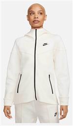 Nike Tech Fleece Windrunner Γυναικεία Ζακέτα Φούτερ με Κουκούλα Beige από το Zakcret Sports