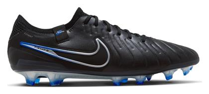 Nike Tiempo Legend 10 Elite FG Χαμηλά Ποδοσφαιρικά Παπούτσια με Τάπες Μαύρα από το Epapoutsia