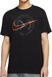 Nike Training Αθλητικό Ανδρικό T-shirt Dri-Fit Μαύρο με Στάμπα από το SportGallery