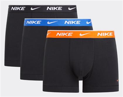 Nike Trunk Ανδρικά Μποξεράκια 3Pack Μαύρα