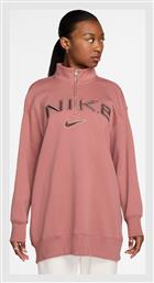 Nike W Nsw Μακρύ Γυναικείο Φούτερ Ροζ