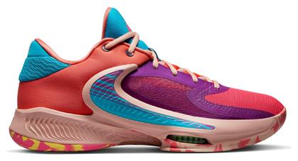 Nike Zoom Freak 4 Χαμηλά Μπασκετικά Παπούτσια Vivid Purple / Laser Blue / Hyper Pink