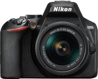 Nikon DSLR Φωτογραφική Μηχανή D3500 Crop Frame Kit (AF-P DX 18-55mm F3.5-5.6G VR) Black από το Plaisio