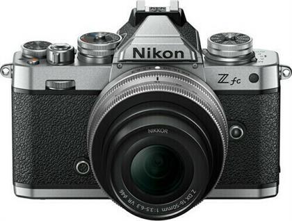Nikon Mirrorless Φωτογραφική Μηχανή Z Fc Crop Frame Kit (Z DX 16-50mm F3.5-6.3 VR) Silver