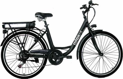 Nilox J5 26'' Μαύρο Ηλεκτρικό Ποδήλατο Πόλης με 6 Ταχύτητες