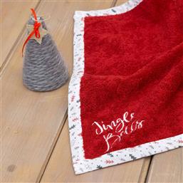 Nima Χριστουγεννιάτικη Πετσέτα Κουζίνας - Pinecone Red 45x45cm από το Aithrio