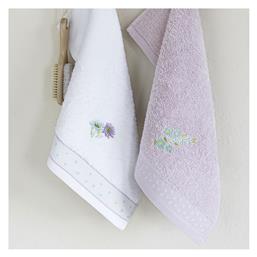 Nima Home Σετ Πετσέτες 2 X 30x50 Lavender Λευκό Λιλά
