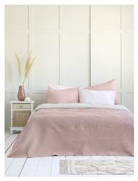 Nima Κουβερλί Υπέρδιπλο Microfiber Light Beige / Rose Pink 220x240cm