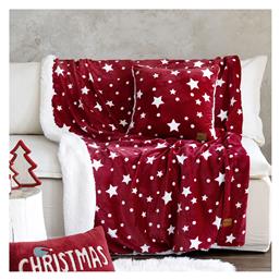 Nima Κουβέρτα Καναπέ 130x170εκ. Xmas Star Red