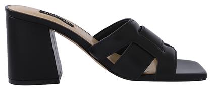 Nine West Kaelyn3 Mules με Χοντρό Χαμηλό Τακούνι σε Μαύρο Χρώμα