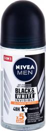Nivea Men Black & White Invisible Ultimate Impact Anti-perspirant Αποσμητικό 48h σε Roll-On 50ml από το Pharm24