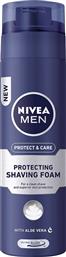 Nivea Men Protect & Care Αφρός Ξυρίσματος με Αλόη 200ml από το e-Fresh