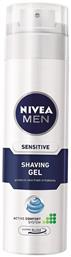Nivea Men Sensitive Active Comfort System Gel Ξυρίσματος με Αλόη για Ευαίσθητες Επιδερμίδες 200ml