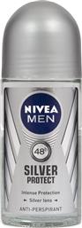 Nivea Men Silver Protect Anti-perspirant Αποσμητικό 48h σε Roll-On 50ml από το Galerie De Beaute