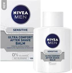 Nivea After Shave Balm Ultra Comfort χωρίς Οινόπνευμα για Ευαίσθητες Επιδερμίδες 100mlΚωδικός: 14621714
