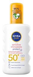 Nivea Sun Sensitive Immediate Protect Sun SPF50 Αντηλιακή Λοσιόν