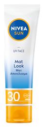 Nivea Sun UV Cream Mat Look SPF30 Αντηλιακή Κρέμα 50ml