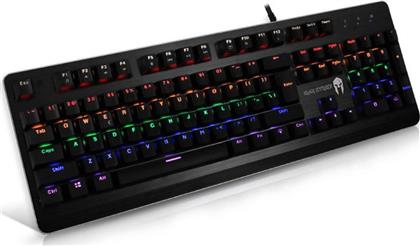 NOD Iron Strike Gaming Μηχανικό Πληκτρολόγιο με Xinda Blue διακόπτες και RGB φωτισμό (Αγγλικό US)