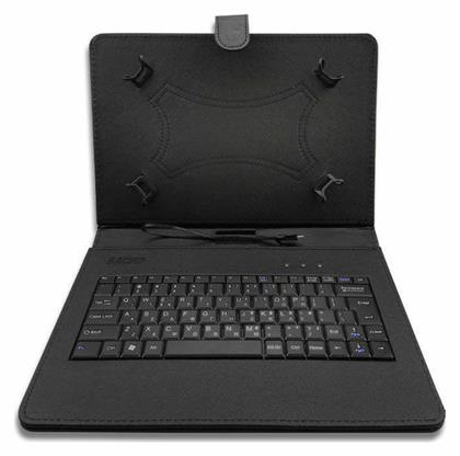 NOD TCK-10 Flip Cover Δερματίνης με Πληκτρολόγιο Μαύρο (Universal 10'')
