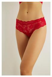 Norddiva Lingerie Daniela Γυναικείο String με Δαντέλα Κόκκινο από το Closet22