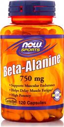 Now Foods Beta Alanine 750mg 120 κάψουλες από το Pharm24