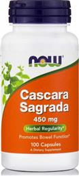 Now Foods Cascara Sagrada 450mg 100 κάψουλες από το Pharm24