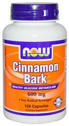 Now Foods Cinnamon Bark Ceylon Cinnamon 600mg 120 κάψουλες