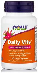 Now Foods Daily Vits Πολυβιταμίνη 30 φυτικές κάψουλες