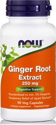 Now Foods Ginger Root Extract 250mg 90 φυτικές κάψουλες από το Pharm24