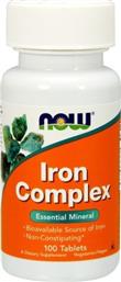 Now Foods Iron Complex 100 ταμπλέτες από το Pharm24