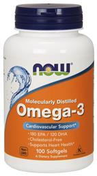 Now Foods Molecularly Distilled Omega 3 Ιχθυέλαιο 1000mg 1τμχ