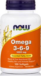 Now Foods Omega 3 6 9 Essential Fatty Acids 100 μαλακές κάψουλες από το Pharm24