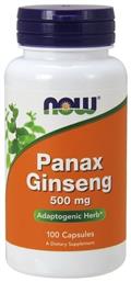 Now Foods Panax Ginseng 500mg 100 κάψουλες