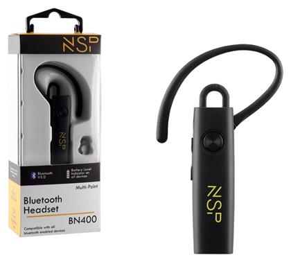 NSP BN400 Earbud Bluetooth Handsfree Ακουστικό Μαύρο από το Esmarket