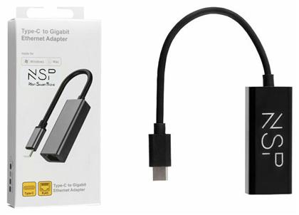 NSP N08 USB-C Αντάπτορας Δικτύου για Ενσύρματη σύνδεση Gigabit Ethernet από το Esmarket