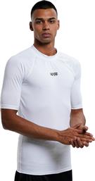 Nuff Ανδρική Κοντομάνικη Αντηλιακή Μπλούζα Λευκή από το Cosmos Sport