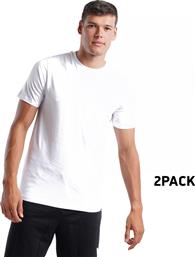 Nuff Ανδρικό T- Shirt 2 Τεμάχια 52120151-02/02 White & White
