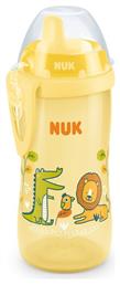 Nuk Kiddy Cup Εκπαιδευτικό Μπιμπερό Σιλικόνης Κίτρινο 12m+ 300ml