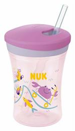 Nuk Παιδικό Ποτηράκι ''Action Cup'' από Πλαστικό Ροζ 230ml για 12m+ από το Plus4u