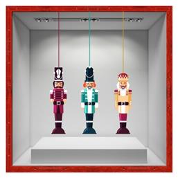 Nutcracker Christmas Decoration, Χριστουγεννιάτικα, Αυτοκόλλητα βιτρίνας, 74 x 50 cm από το HouseArt