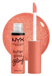 Nyx Professional Makeup Butter Gloss Bling Απαλό & Μεταξένιο Lip Gloss Λαμπερά Χείλη 8ml 02 Dripped Out