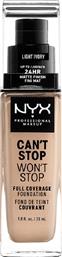 Nyx Professional Makeup Can't Stop Won't Stop Liquid Make Up 04 Light ivory 30ml