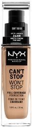 Nyx Professional Makeup Can't Stop Won't Stop Liquid Make Up 30ml