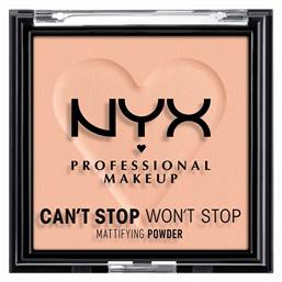 Nyx Professional Makeup Can't Stop Won't Stop Matte Powder Πούδρα 04 Medium 6gr